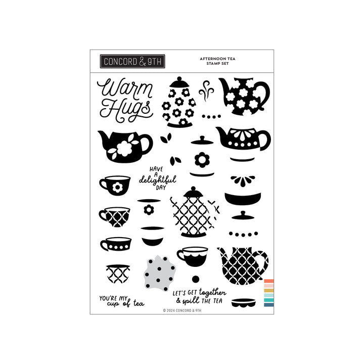 Concord & 9th - Afternoon Tea Stamp Set (6 x 8)