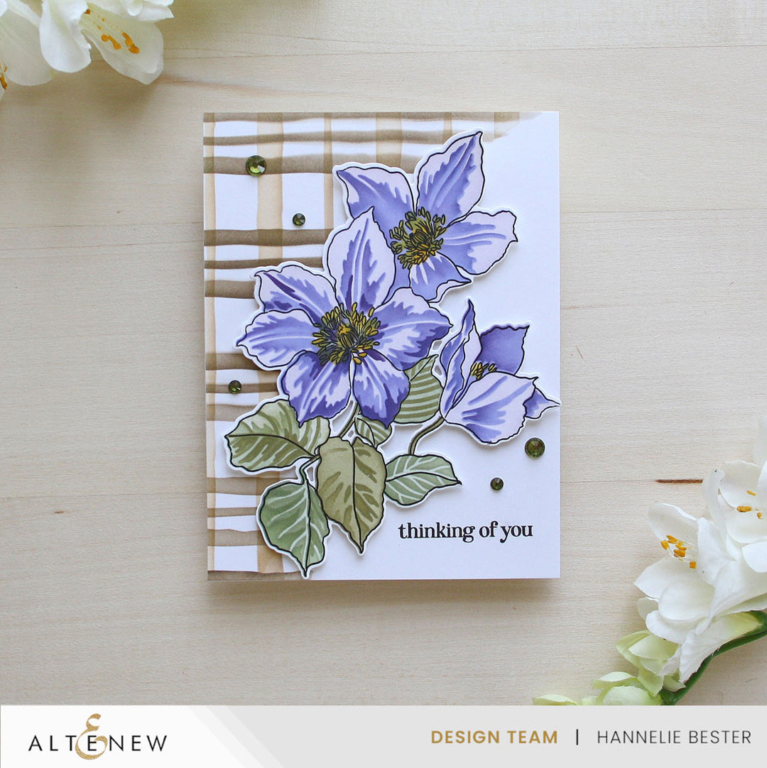 Altenew - Watercolor Plaid Builder Stencil Set (2 in 1)