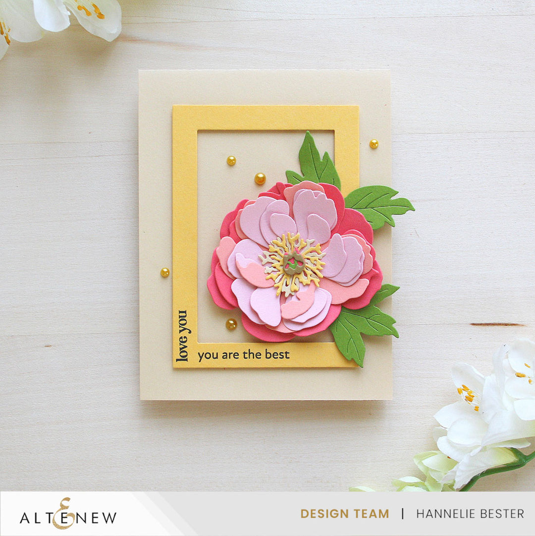 Altenew - Craft-A-Flower: Coral Charm Peony Layering Die Set
