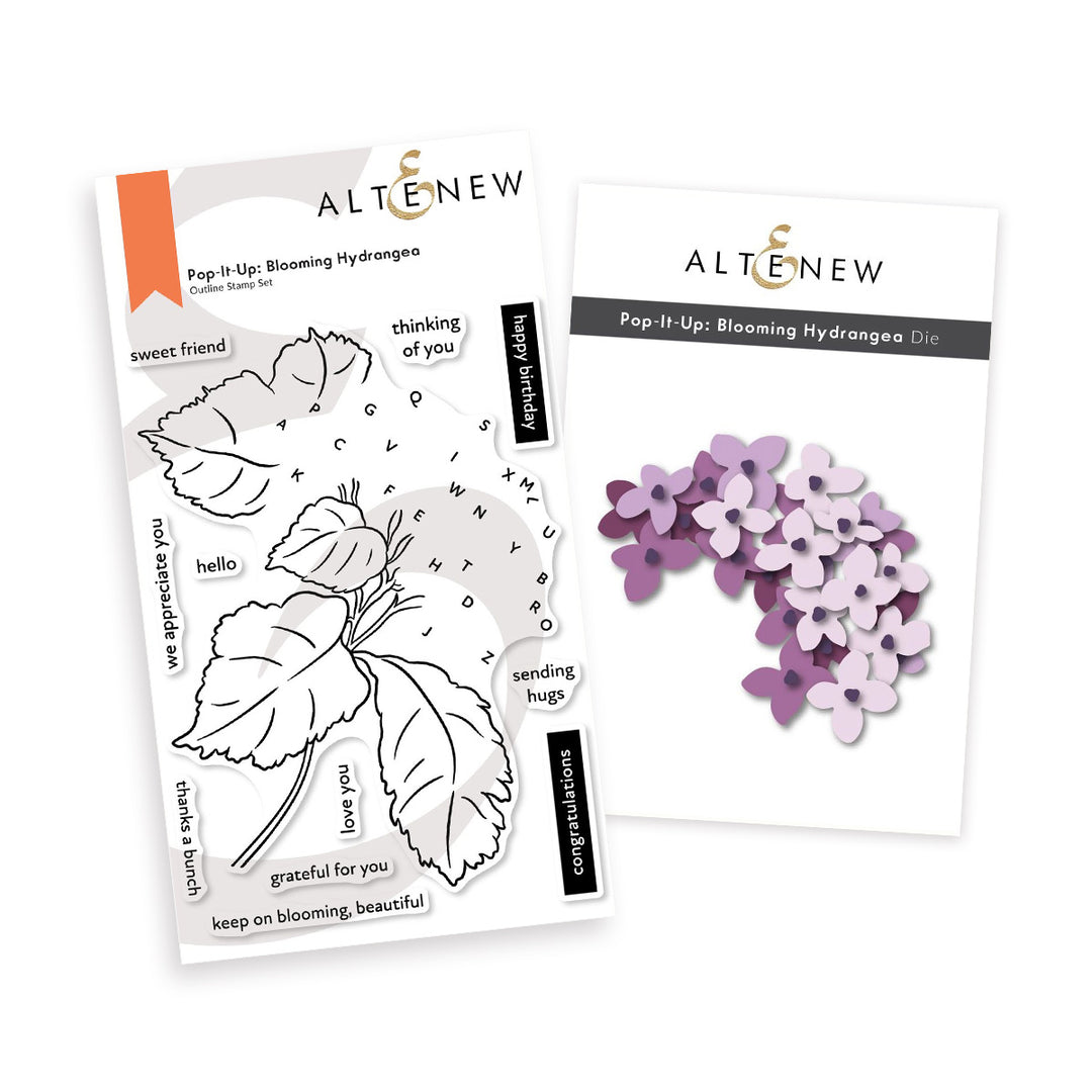 Altenew - Pop It Up: Blooming Hydrangea Stamp & Die Set
