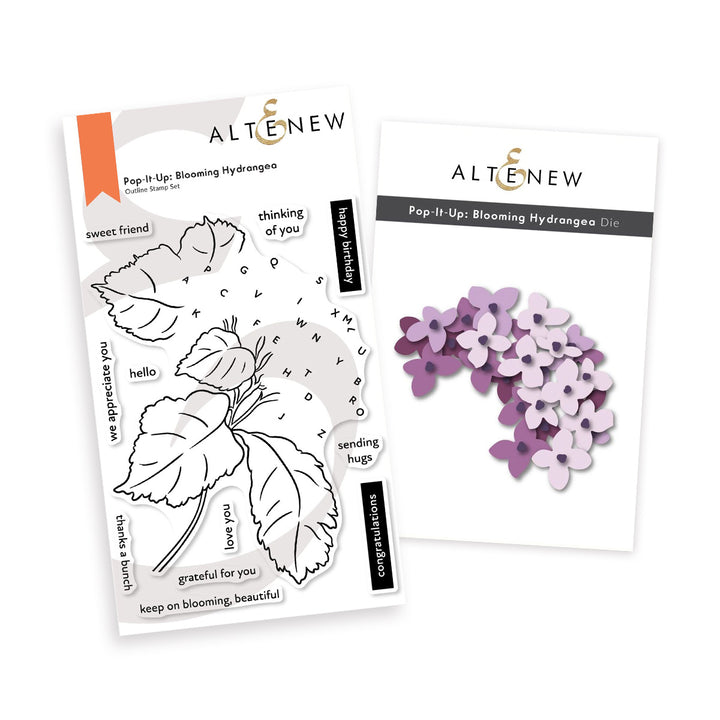 Altenew - Pop It Up: Blooming Hydrangea Stamp & Die Set