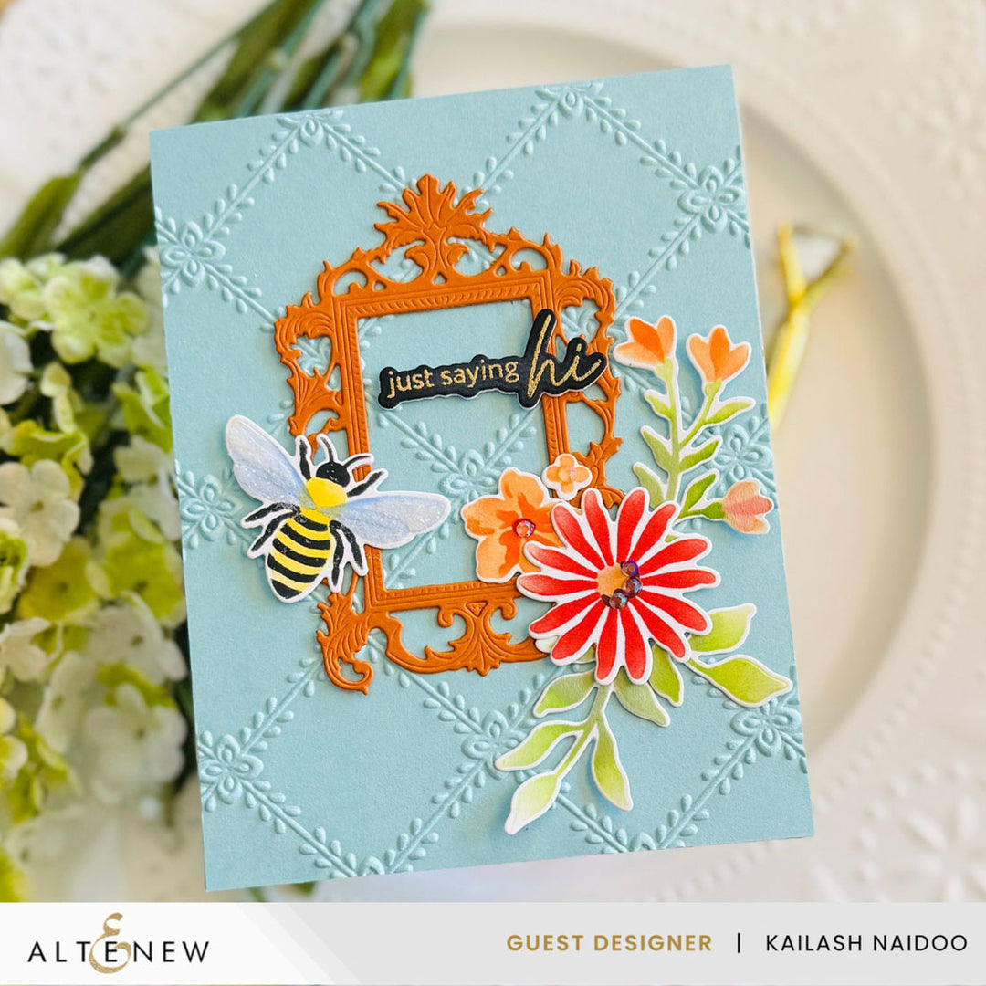 Altenew - Crisscross Blooms 3D Embossing Folder
