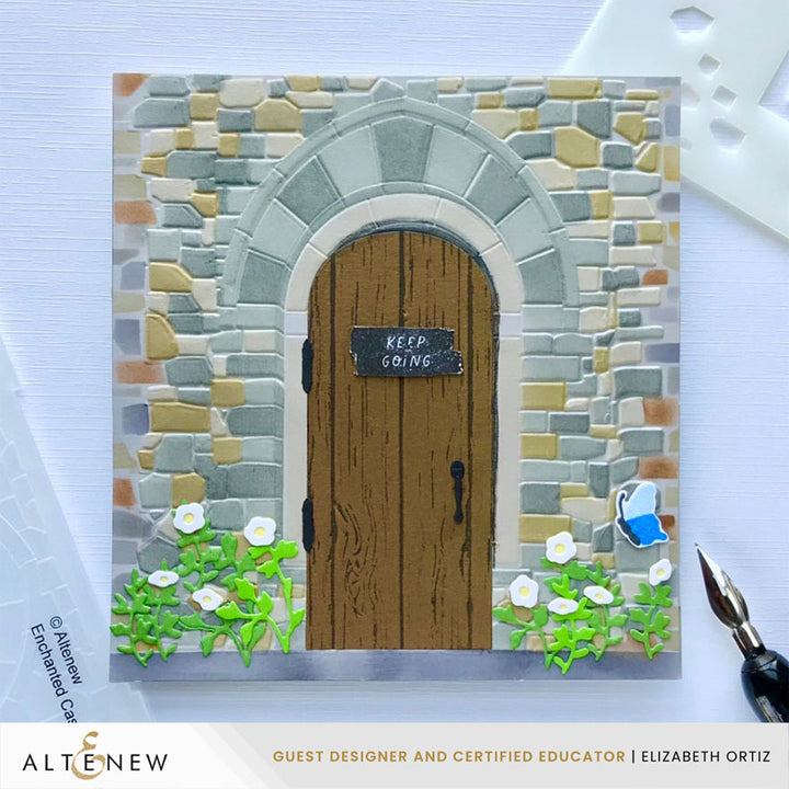 Altenew - Enchanted Castle Window - Stencils & Embossing Folder Bundle