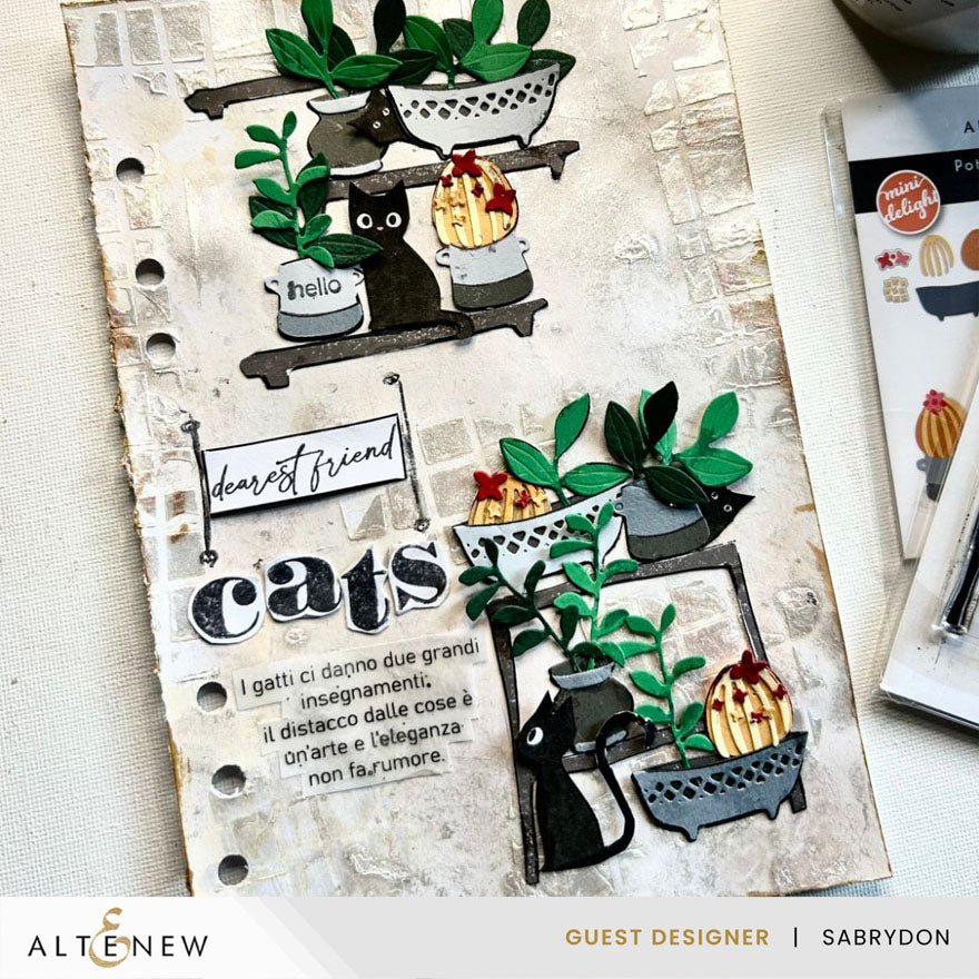 Altenew - Mini Delight: Potted Shelve Stamp & Die Set