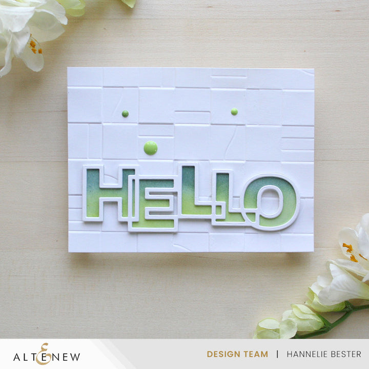 Altenew - Embossing Folder - Paper Rhythm