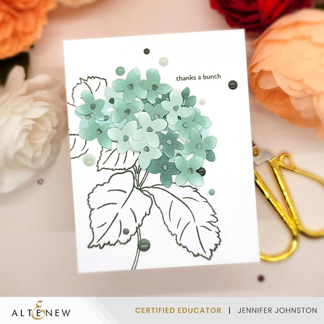 Altenew - Pop It Up: Blooming Hydrangea Stamp & Die Set