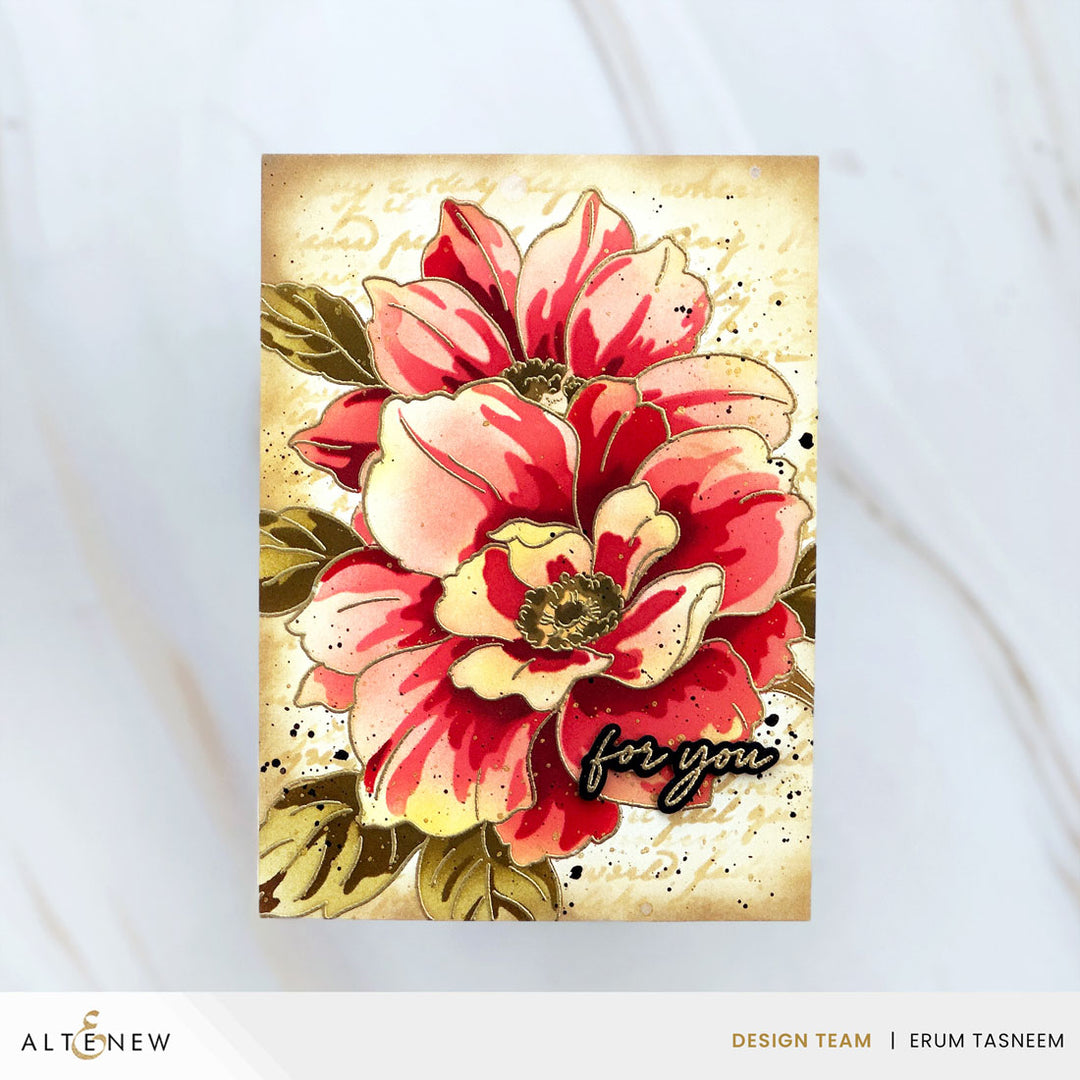 Altenew - Background Stencil - Paper Echoes