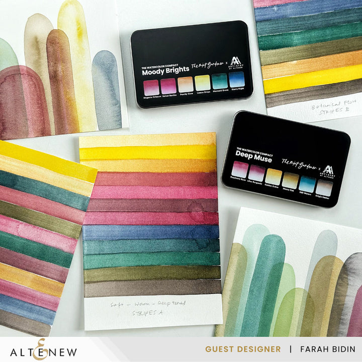 Altenew - The Watercolour Compact - Moody Brights