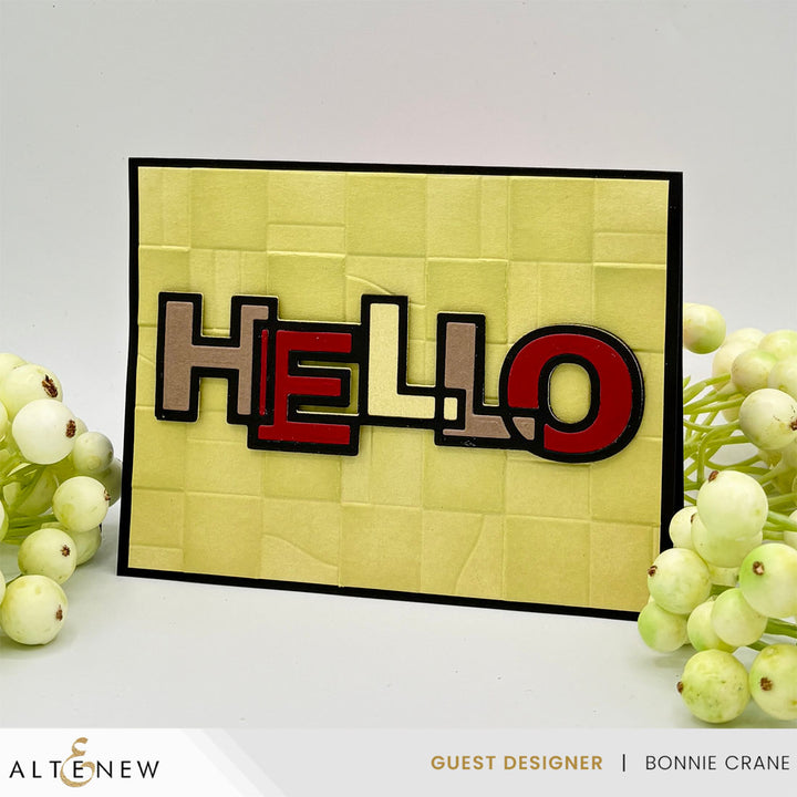 Altenew - Embossing Folder - Paper Rhythm