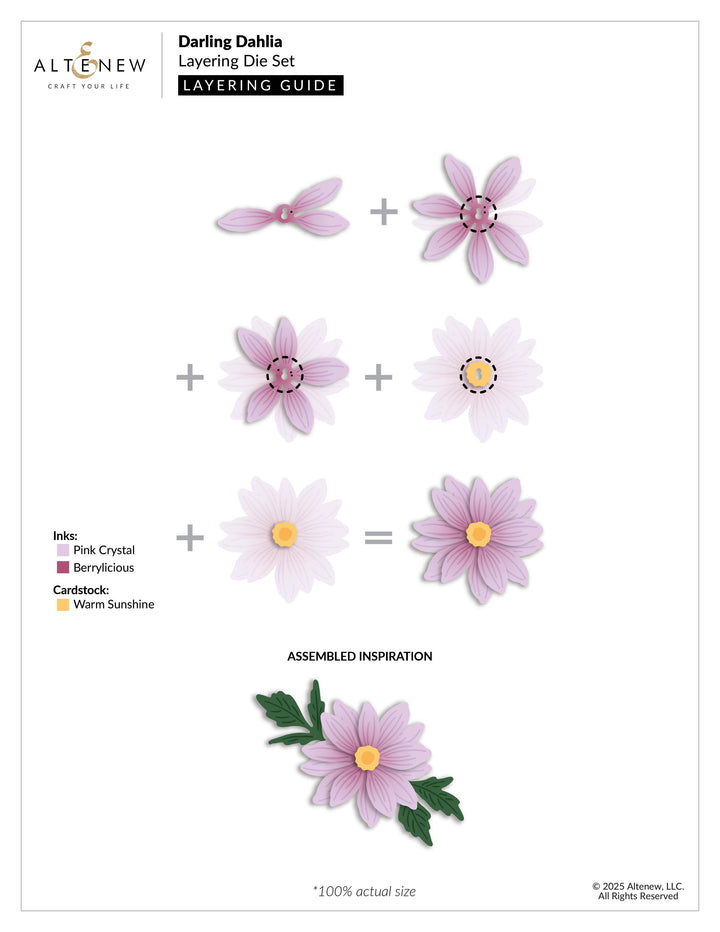 Altenew - Darling Dahlia Layering Die Set