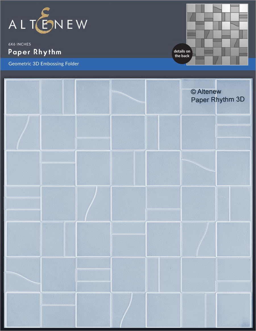 Altenew - Embossing Folder - Paper Rhythm