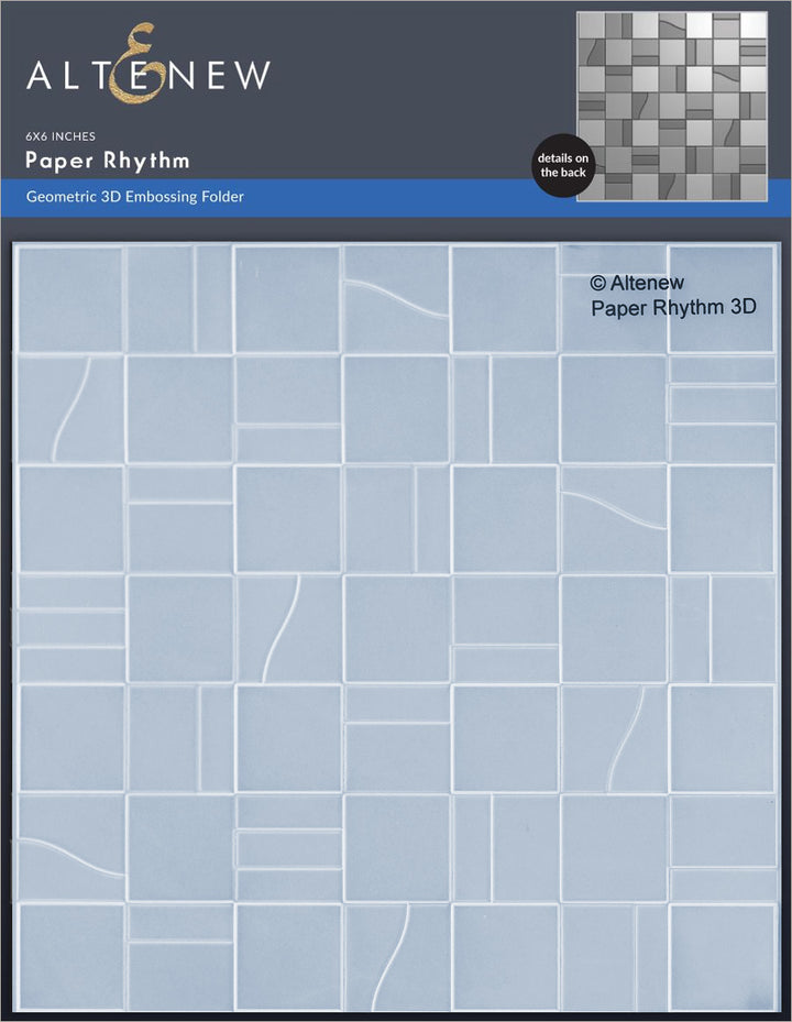 Altenew - Embossing Folder - Paper Rhythm