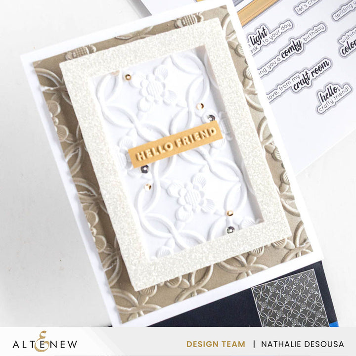 Altenew - Embossing Folder - Botanic Rails
