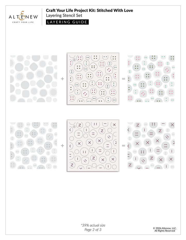 Altenew - Craft Your Life Project Kit: Stitched With Love & Add On