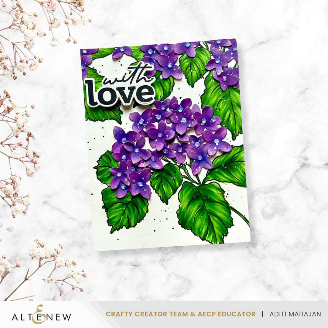 Altenew - Pop It Up: Blooming Hydrangea Stamp & Die Set