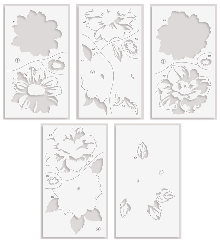 Altenew - Twin Blooms - Stamp & Stencil Bundle