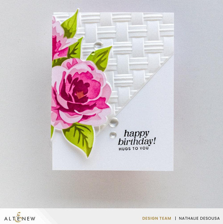 Altenew - Embossing Folder - Natural Wicker