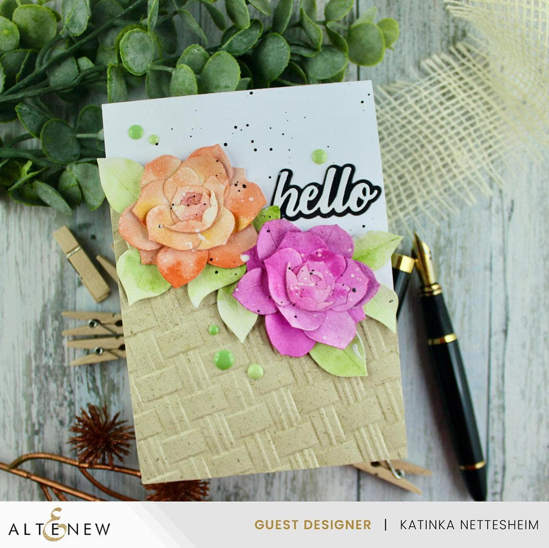 Altenew - Embossing Folder - Natural Wicker