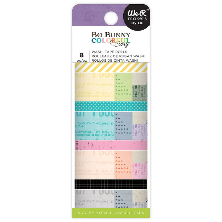 Bo Bunny - Washi Tape Set - Colourful Story