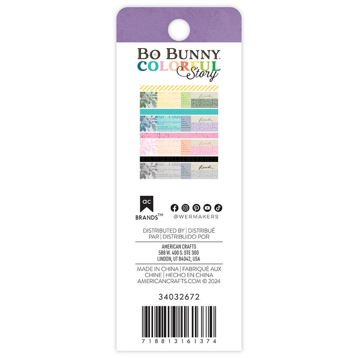 Bo Bunny - Washi Tape Set - Colourful Story