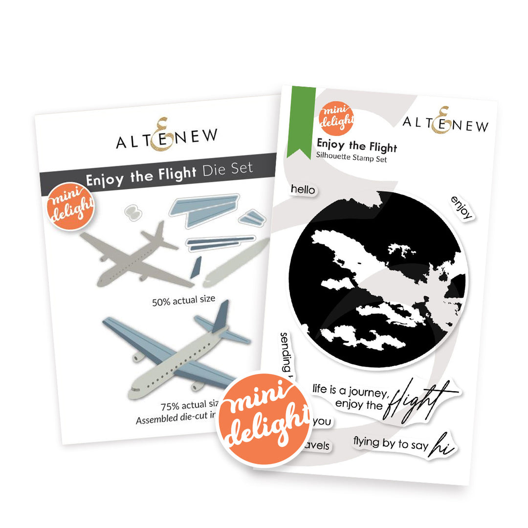 Altenew - Mini Delight Enjoy the flight Stamp & Die Set