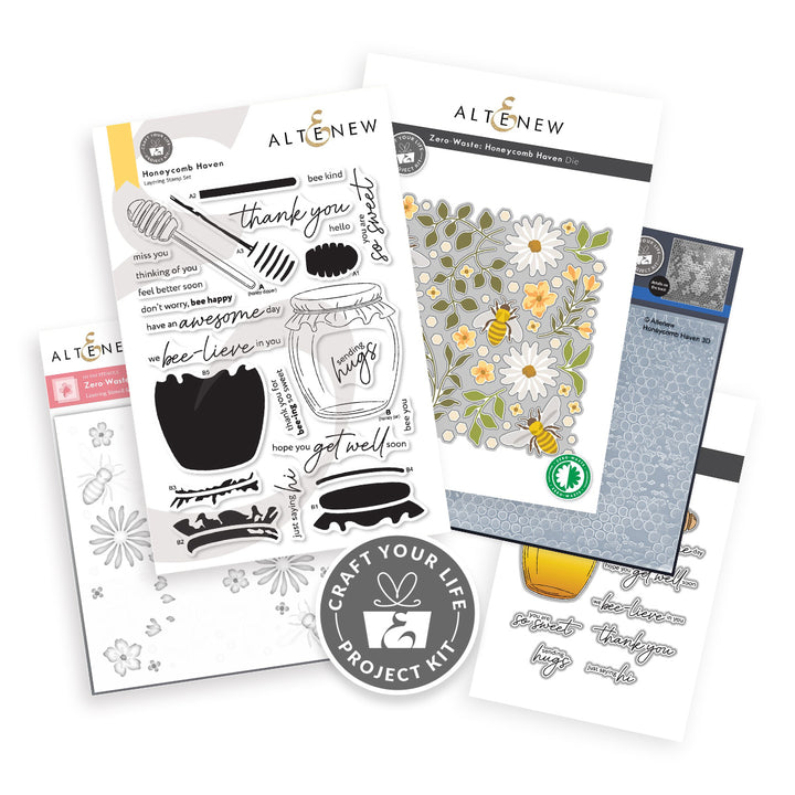 Altenew - Craft Your Life Project Kit: Honeycomb Haven & Add-On Die Bundle