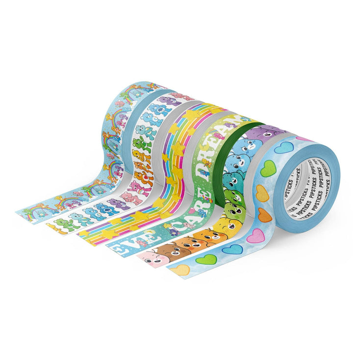 Care Bears washi tape bundle on white background
