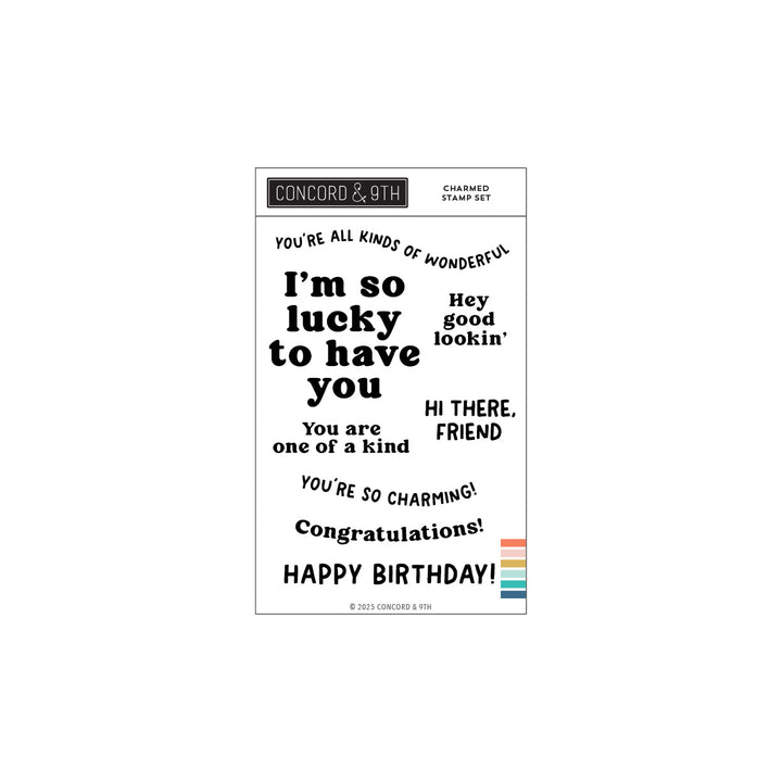 concord & 9th charmed stamp set 4 x 6 12506