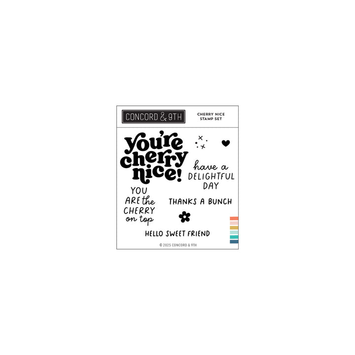 concord & 9th cherry nice stamp set 4 x 4 12509