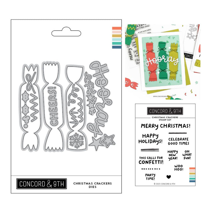Concord & 9th - Christmas Crackers Stamps & Dies Bundle