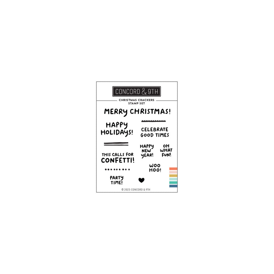 Concord & 9th - Christmas Crackers Stamp Set (3 x 4)