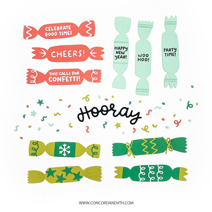 PRE_ORDER ONLY - Concord & 9th - Christmas Crackers Stamps & Dies Bundle
