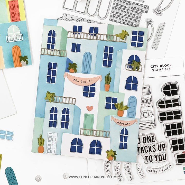 Concord & 9th - City Block Bundle  - Stencils, Stamps & Dies