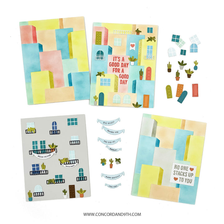 Concord & 9th - City Block Bundle  - Stencils, Stamps & Dies
