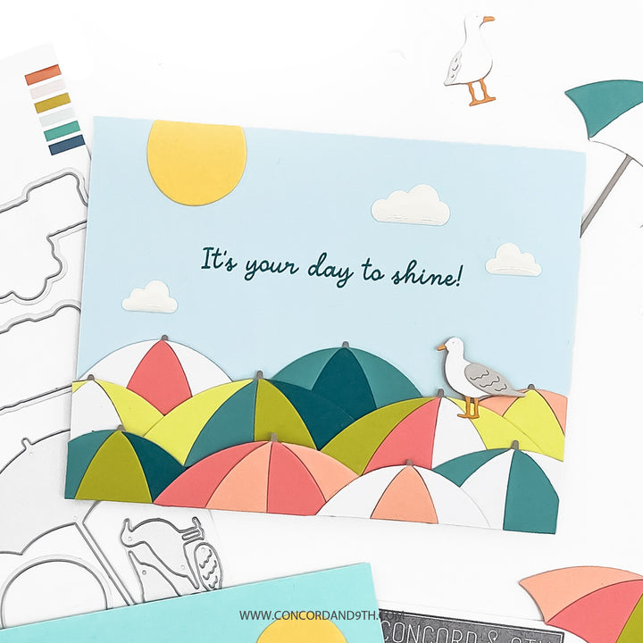 Concord & 9th - Beach Day Stamp Set (4 x 4)