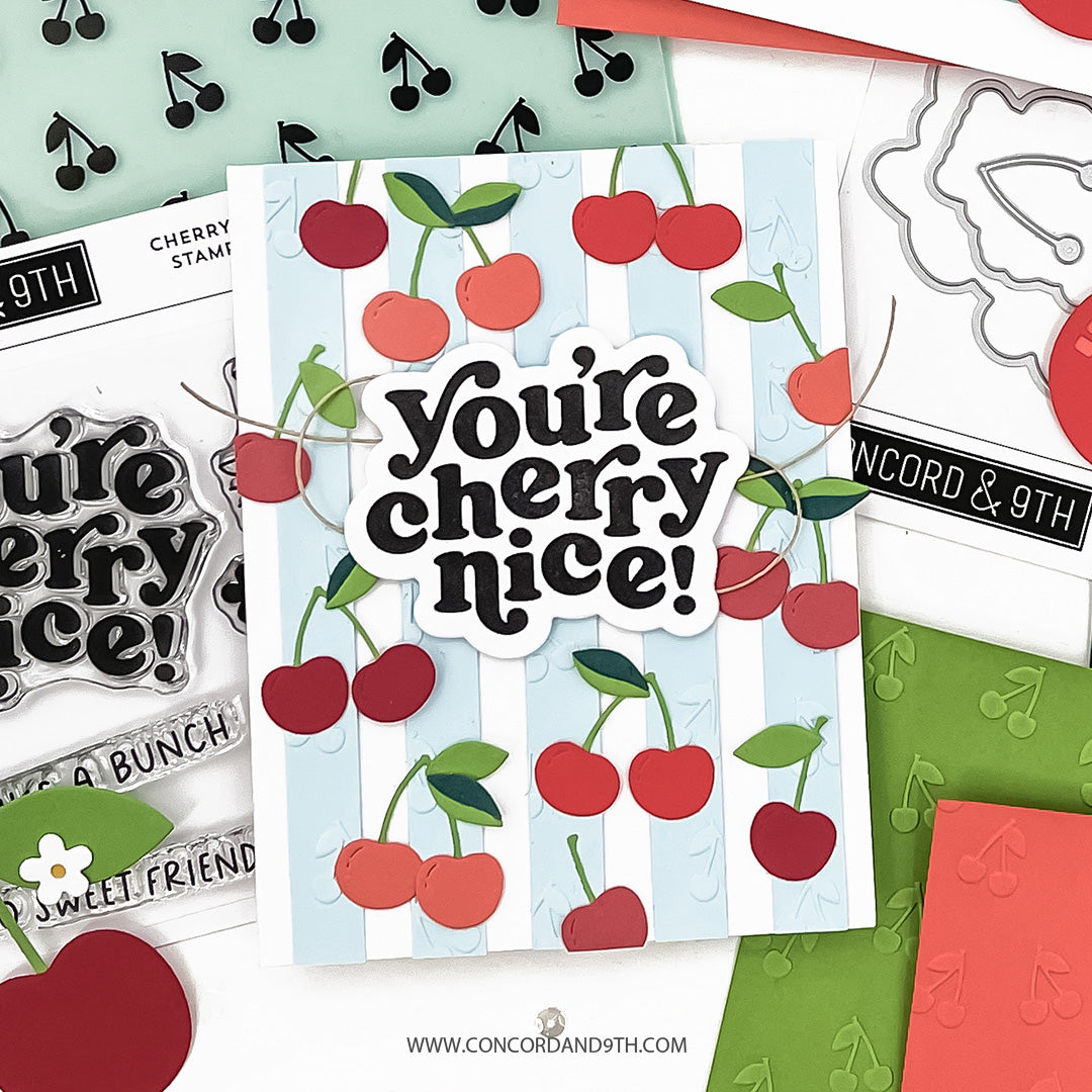 Concord & 9th - Cherry Nice Stamp Set (4 x 4)