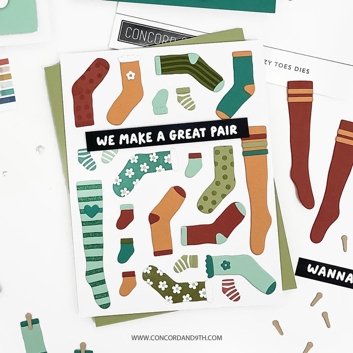 Concord & 9th - Cozy Toes Stamp and Die Bundle