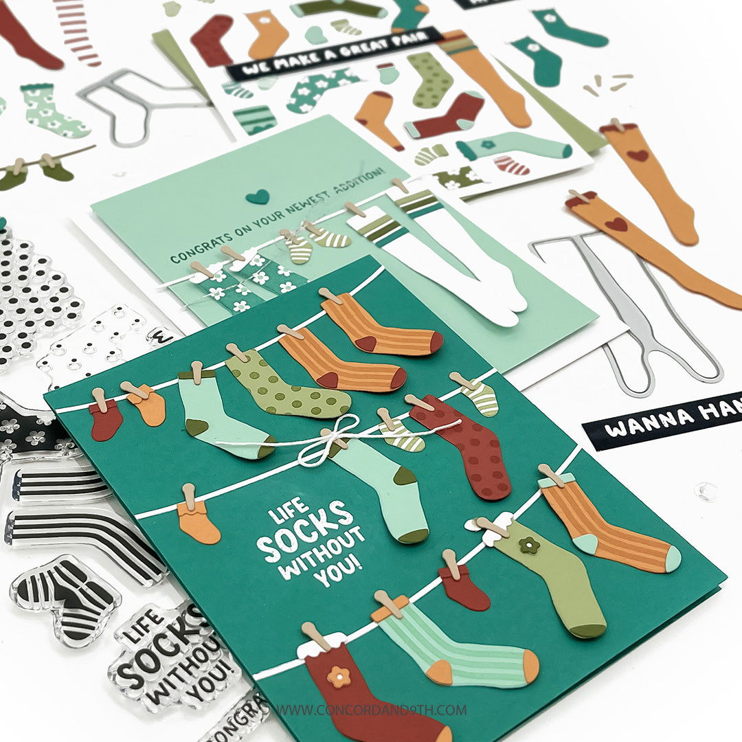 Concord & 9th - Cozy Toes Stamp and Die Bundle