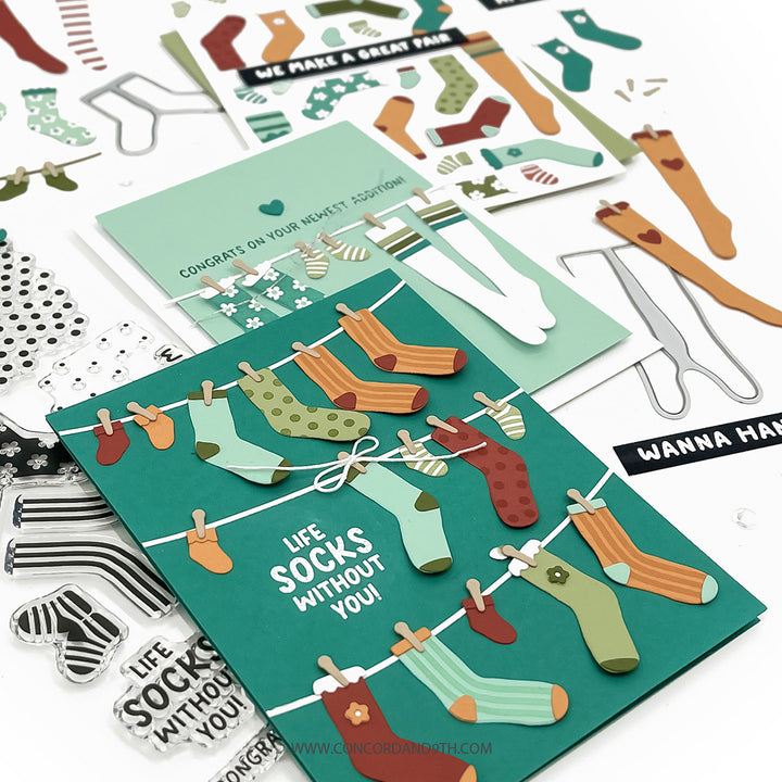 Concord & 9th - Cozy Toes Stamp and Die Bundle