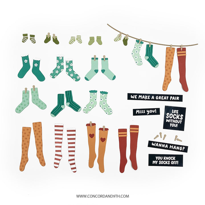 Concord & 9th - Cozy Toes Stamp and Die Bundle