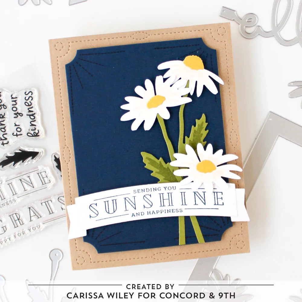 Concord & 9th - Daisy Delight Bundle - Stamps & Dies
