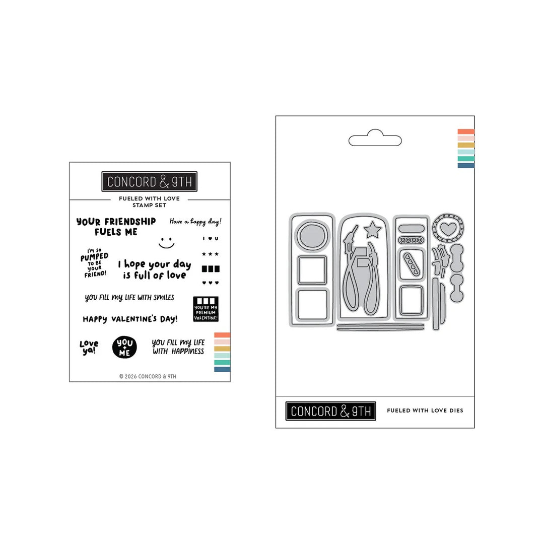 Concord & 9th - Fueled with Love Bundle - Stamps/Dies