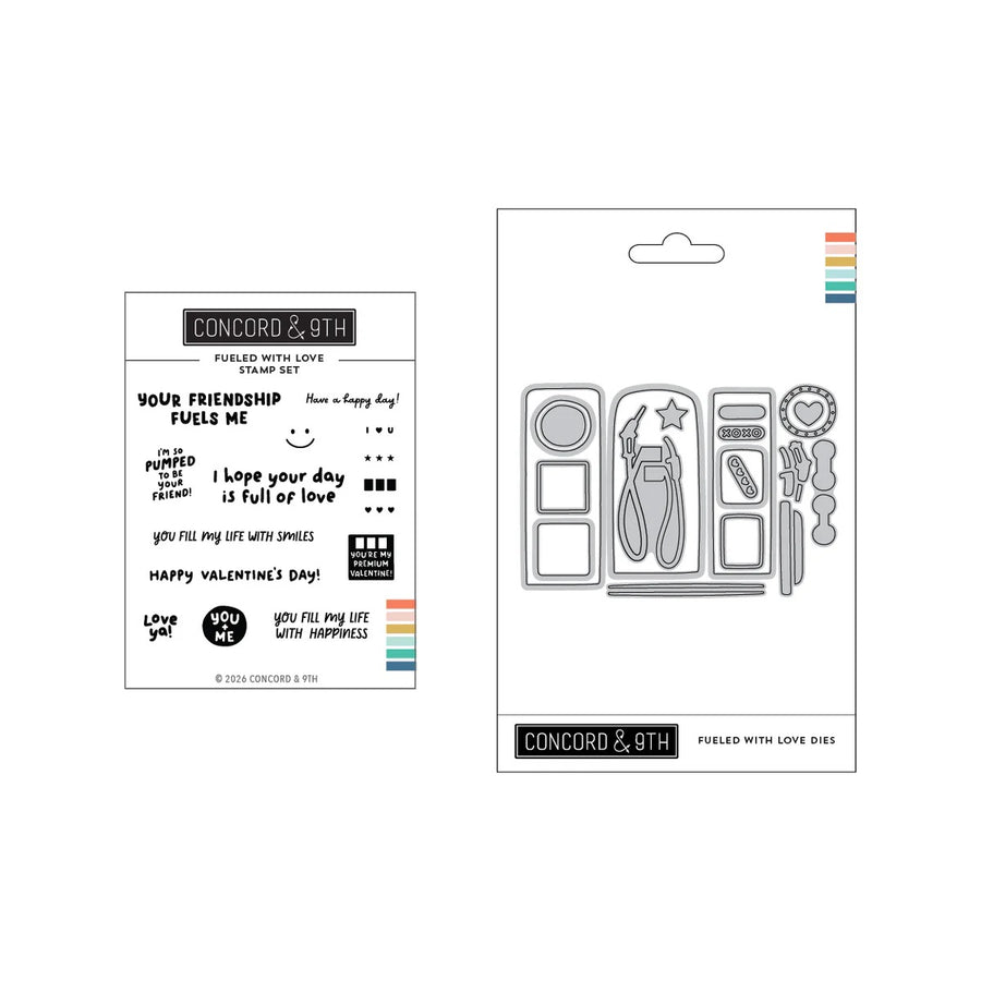 Concord & 9th - Fueled with Love Bundle - Stamps/Dies