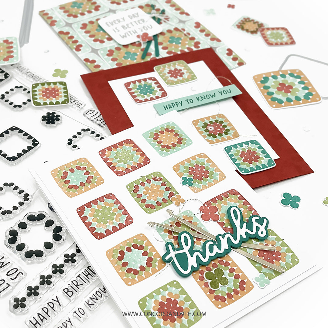 Concord & 9th - Granny Square Turnabout Stamp & Die Bundle