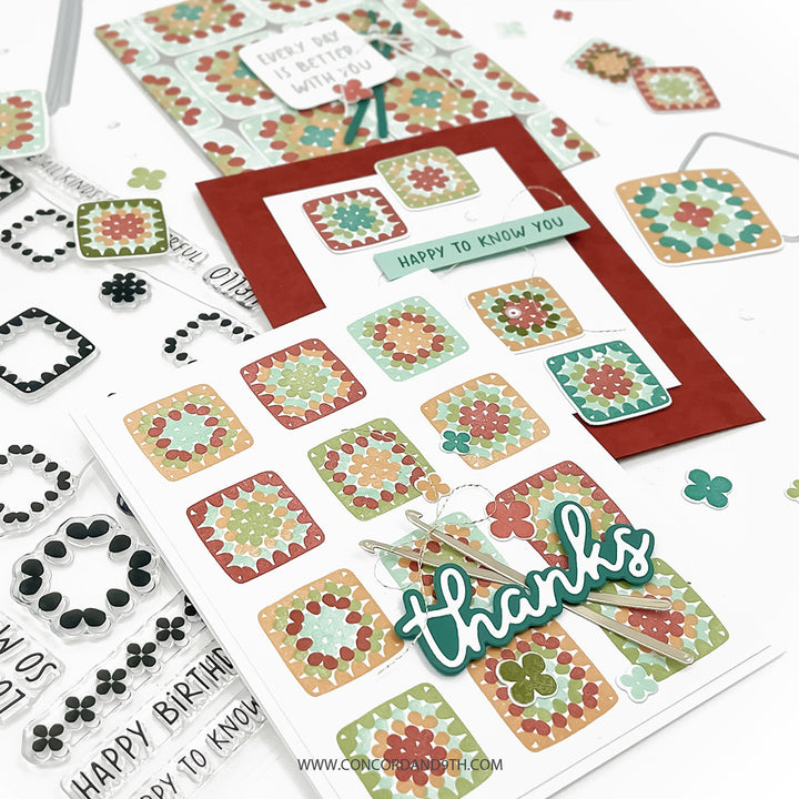 Concord & 9th - Granny Square Turnabout Stamp & Die Bundle