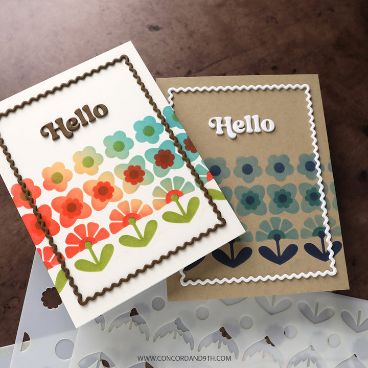 Concord & 9th - Kristina Werner - Petal Pop Stencil Pack (6 qty; 6 x 9)