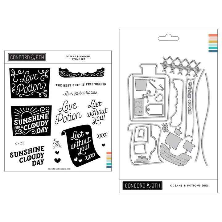 Concord & 9th - Oceans & Potions Bundle - Stamps/Dies
