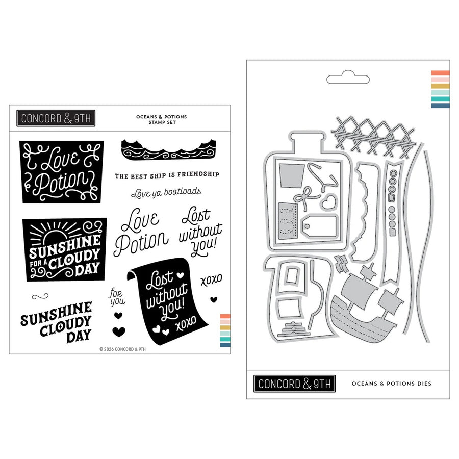 Concord & 9th - Oceans & Potions Bundle - Stamps/Dies