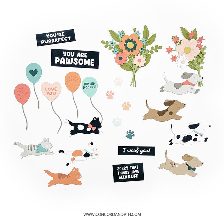 Concord & 9th - Pet Pals Stamp & Die Bundle