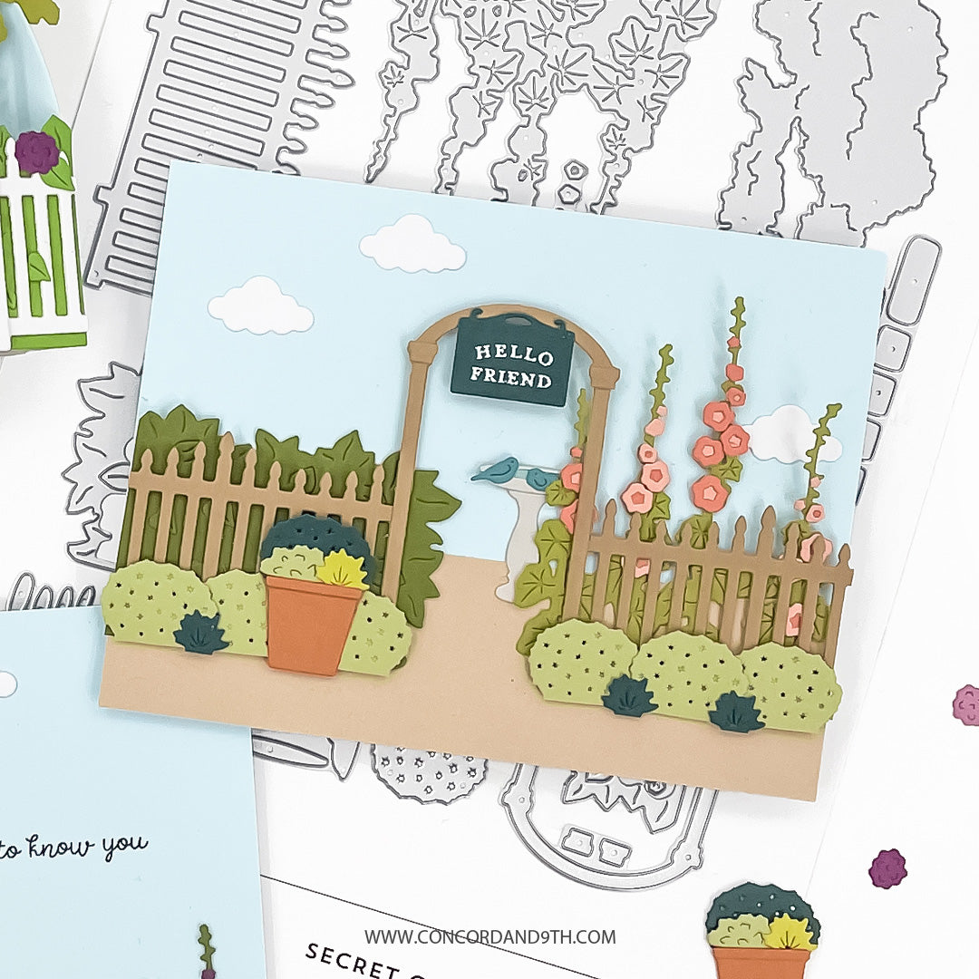 Concord & 9th - Secret Garden Stacks Stamp Set (3 x 3)